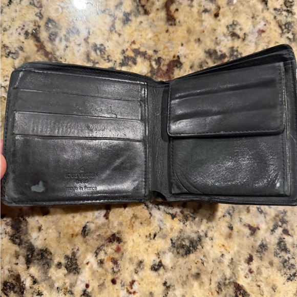 Louis Vuitton Dark Leather Card Holder - Picture 2 of 4